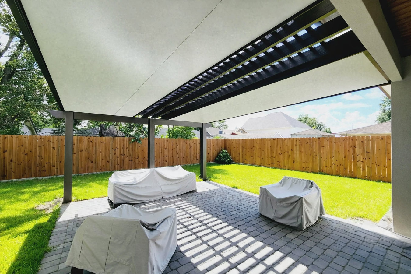 Patio cover installation